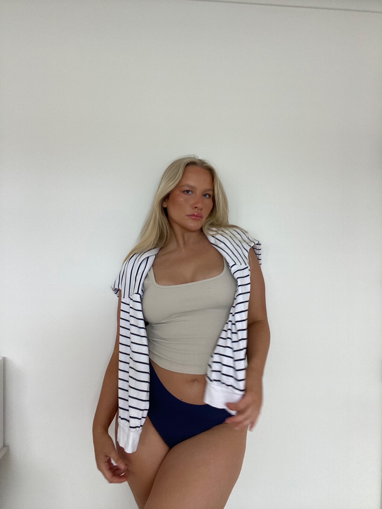 Cotton Sleep Tank - Sand
