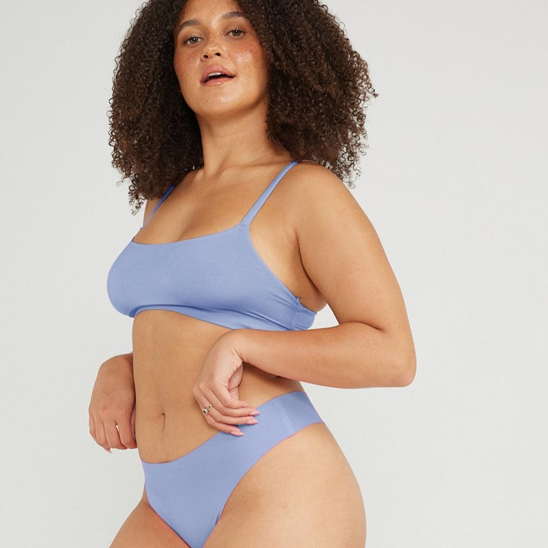 Original-Rise Thong - Seamless Cotton - Frost