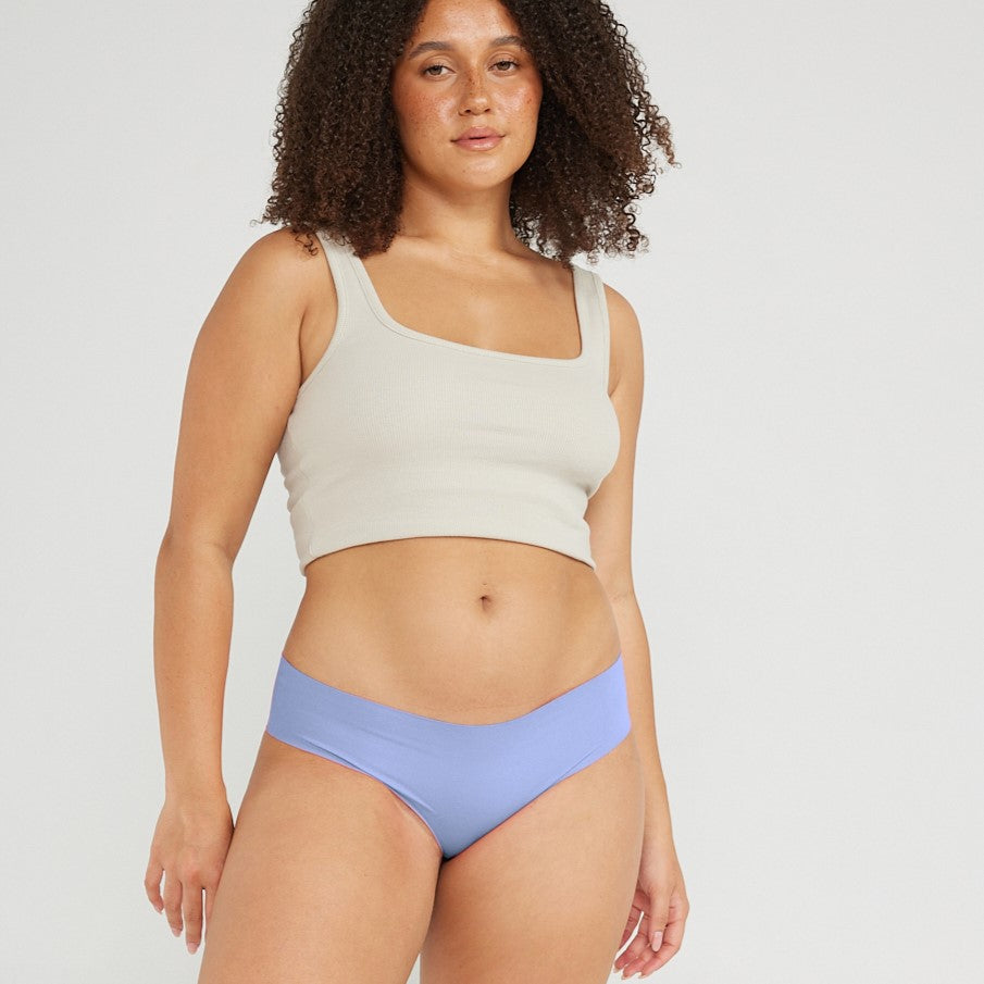 Original-Rise Cheeky - Seamless Cotton - Frost