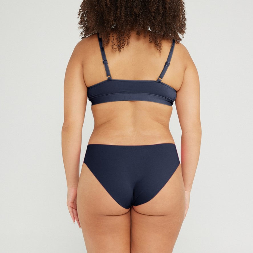 Original-Rise Bikini Brief - Seamless Cotton - Ink