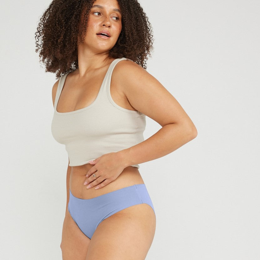 Original-Rise Bikini Brief - Seamless Cotton - Frost