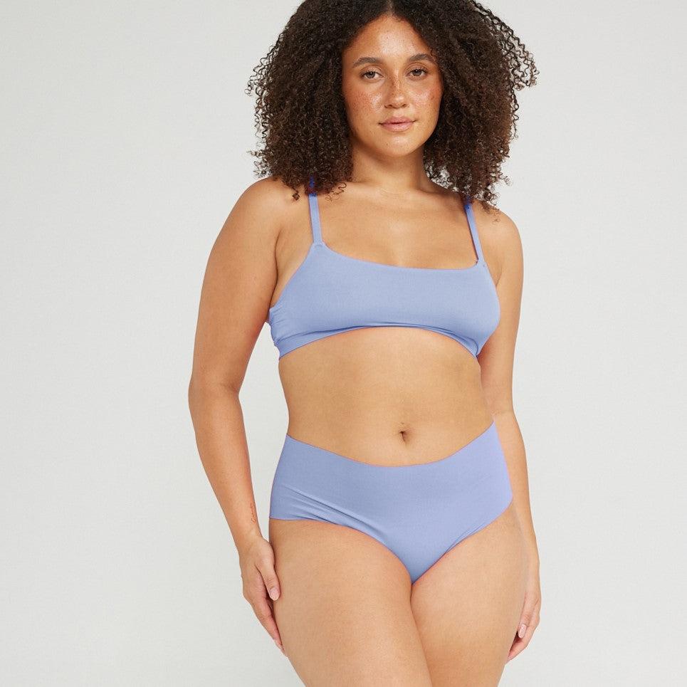 Mid-Rise Cheeky - Seamless Cotton - Frost
