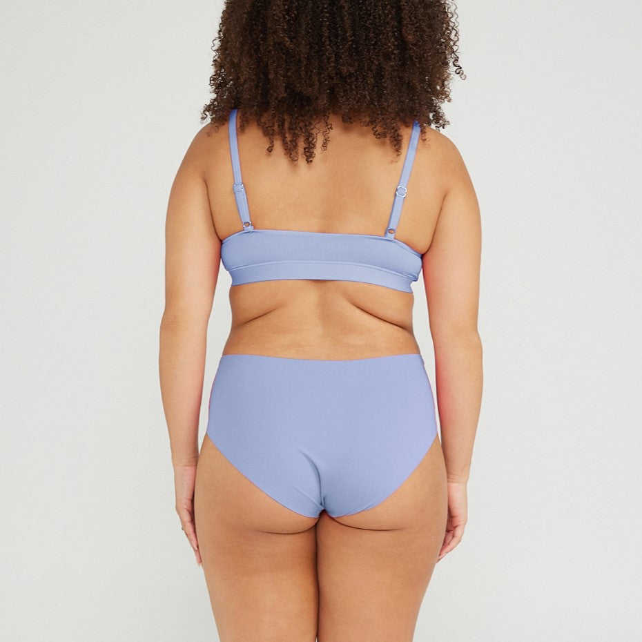 Mid-Rise Bikini - Seamless Cotton - Frost