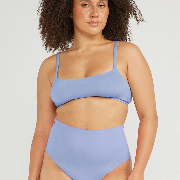 High-Rise Thong - Seamless Cotton - Frost
