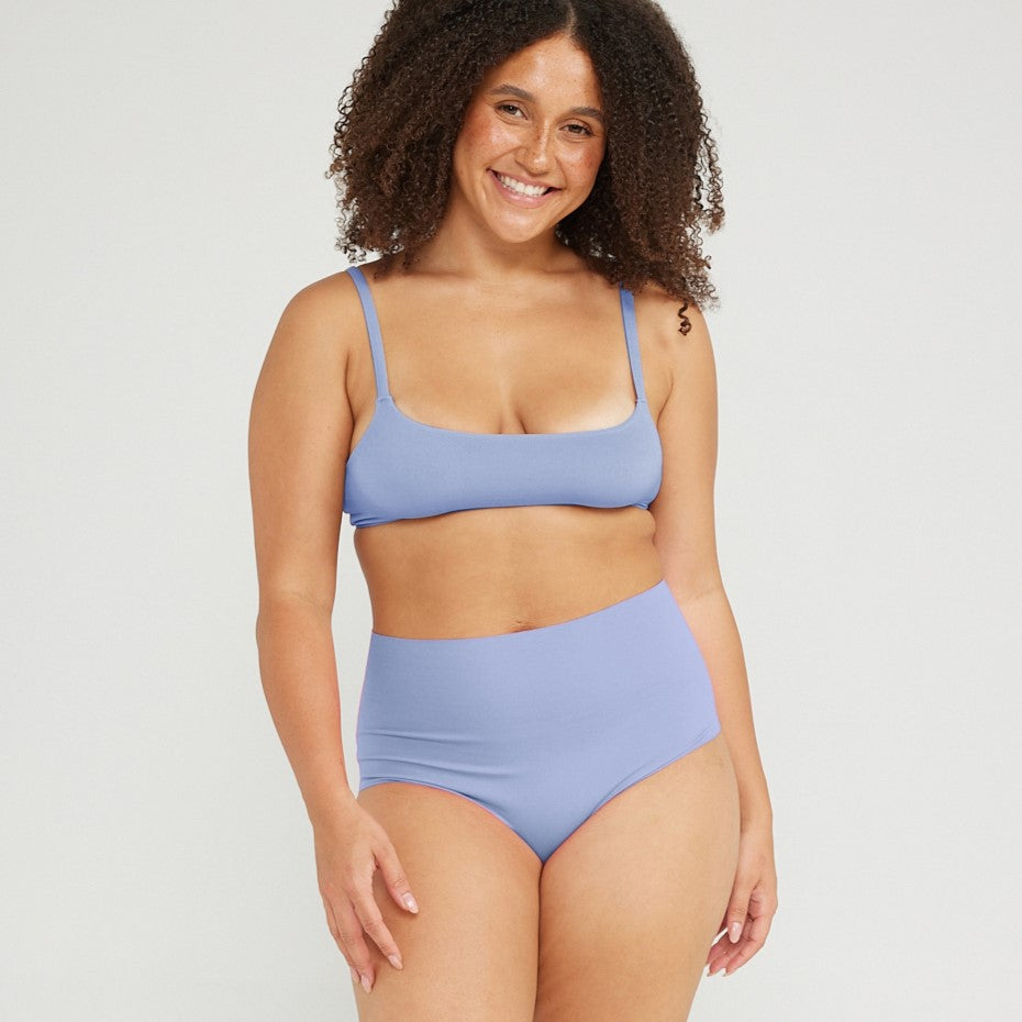High-Rise Cheeky - Seamless Cotton - Frost