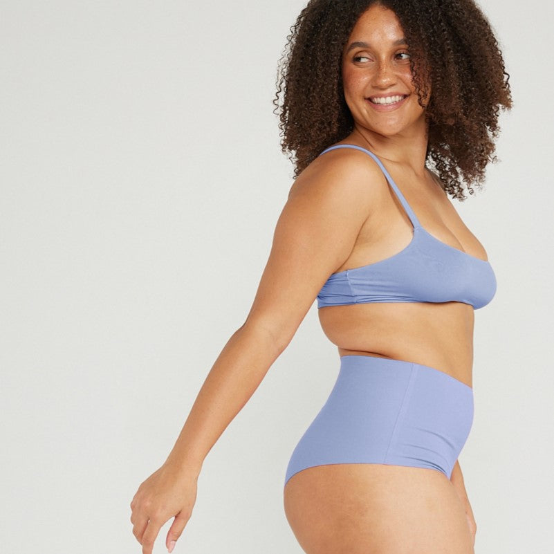 High-Rise Cheeky - Seamless Cotton - Frost