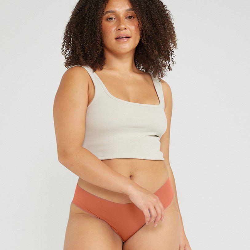 Original-Rise Bikini Brief - Seamless Cotton - Buttermilk