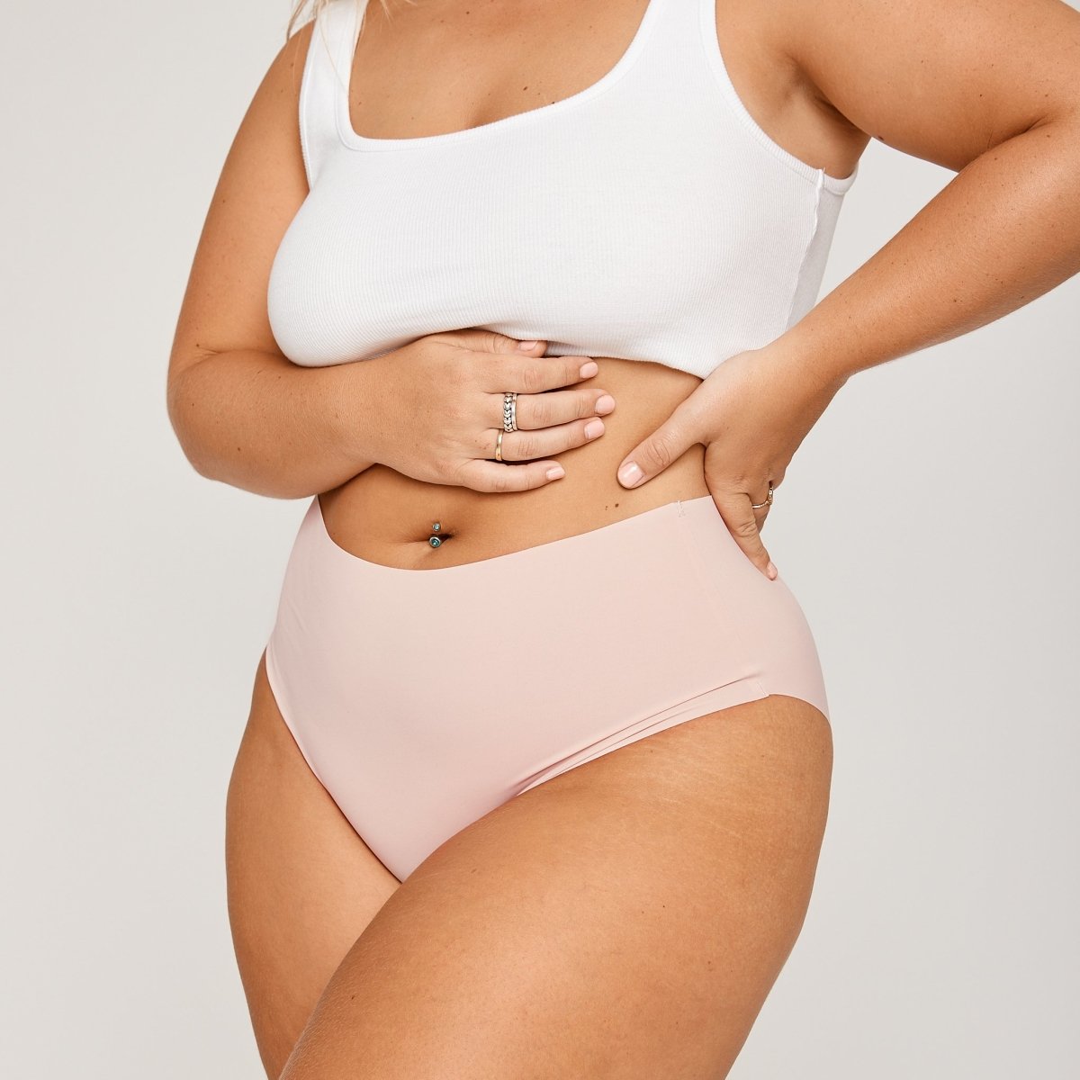 High-Rise Bikini Brief - Luna - Peach Underwear