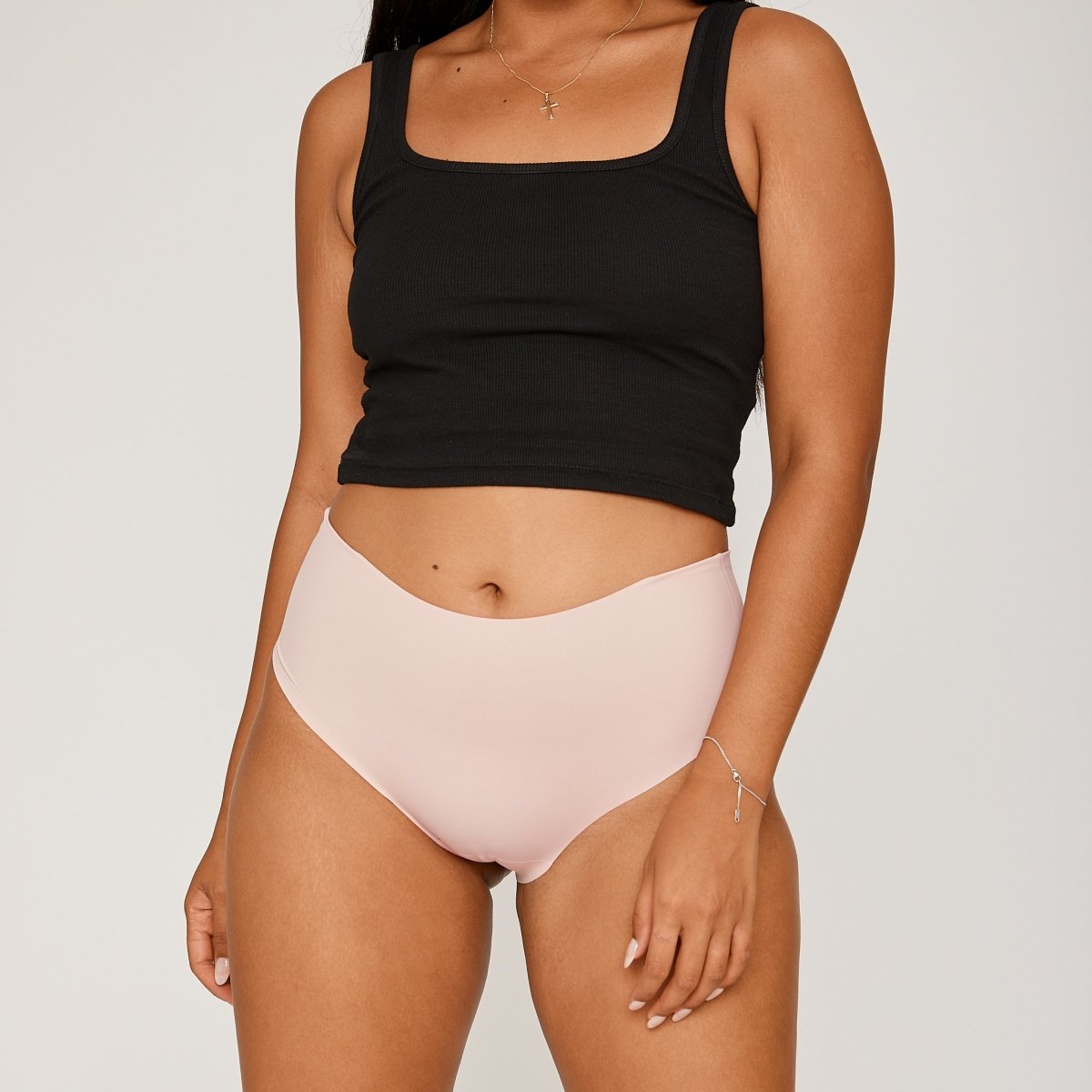High-Rise Bikini Brief - Luna - Peach Underwear