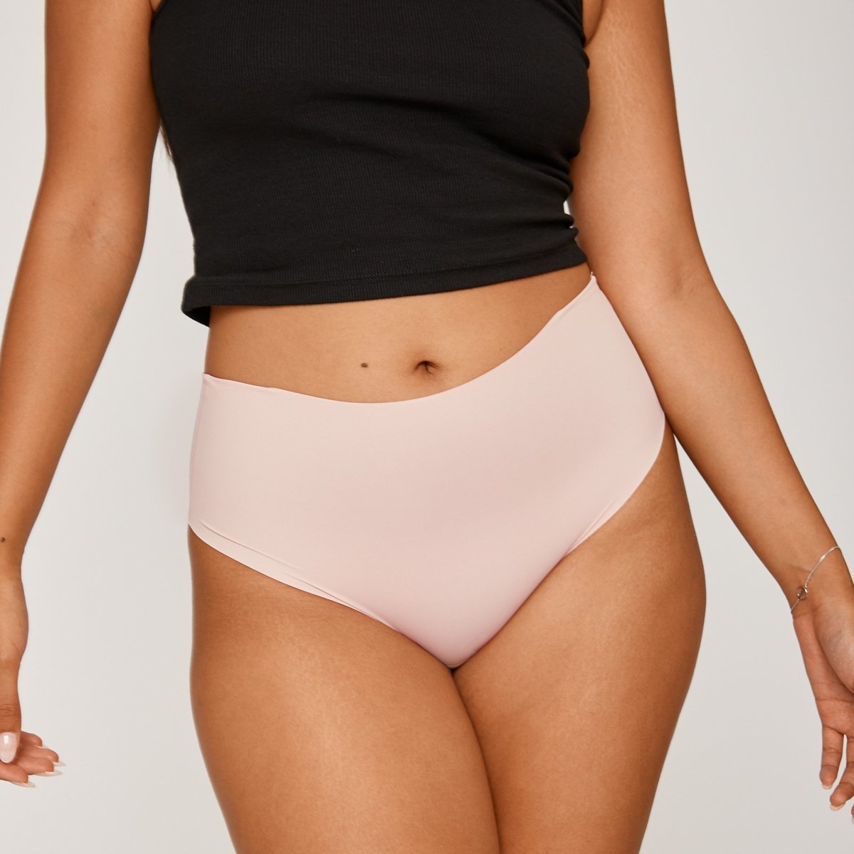 High-Rise Bikini Brief - Luna - Peach Underwear