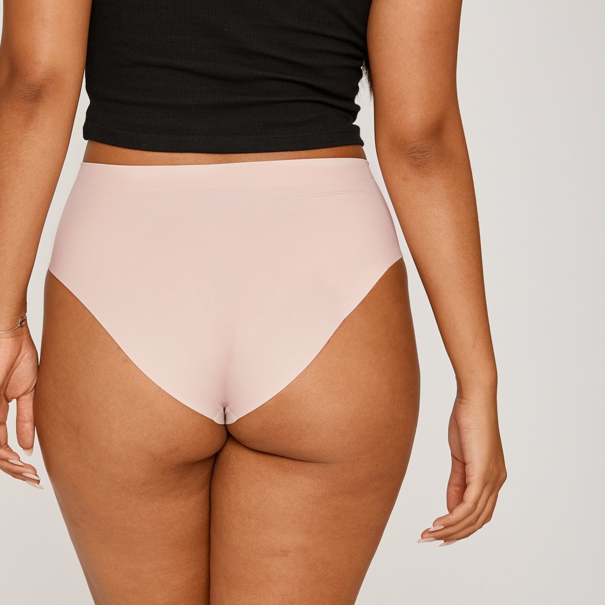 High-Rise Bikini Brief - Luna - Peach Underwear