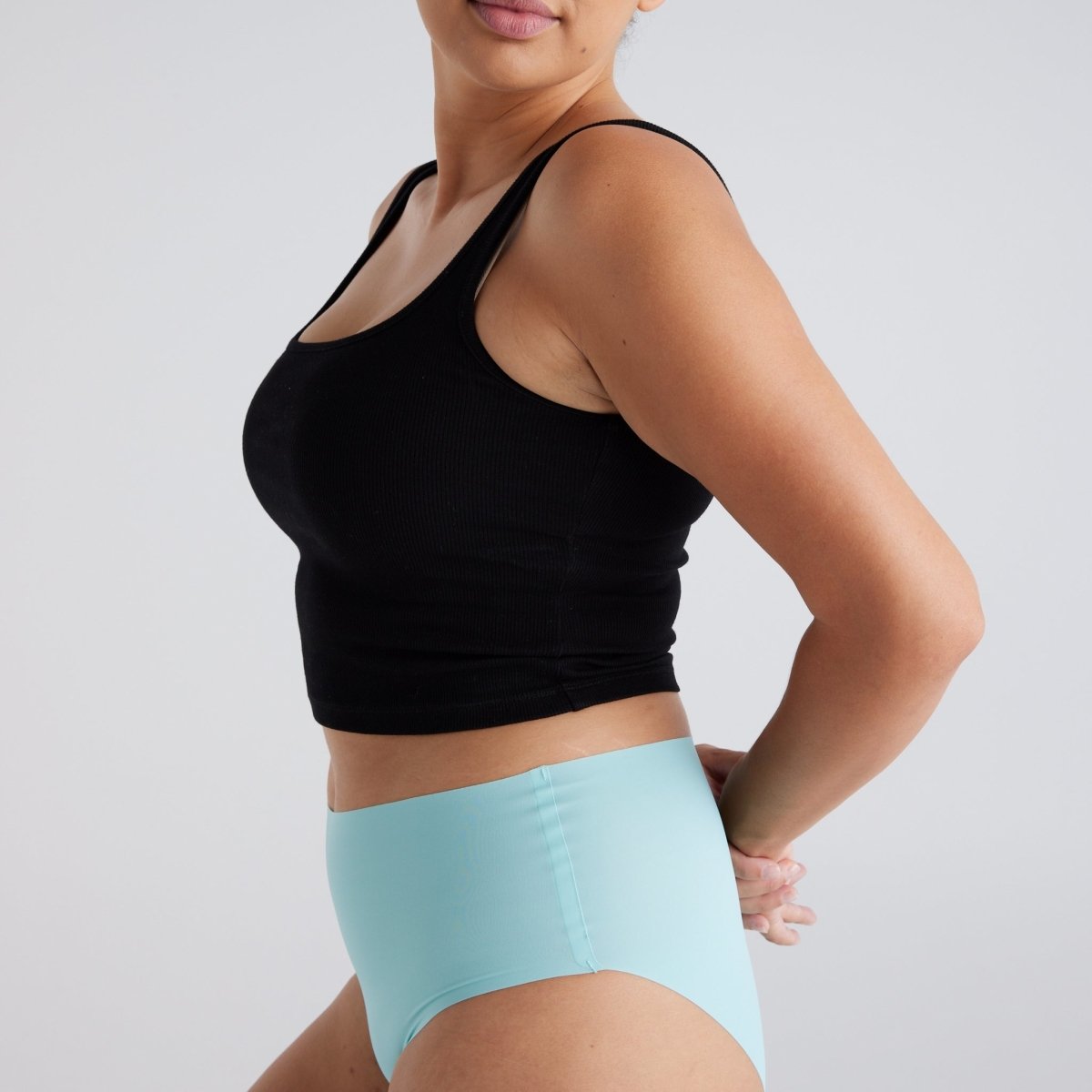 High-Rise Bikini Brief - Seamless Ultrasmooth - Sea Foam - Peach Underwear