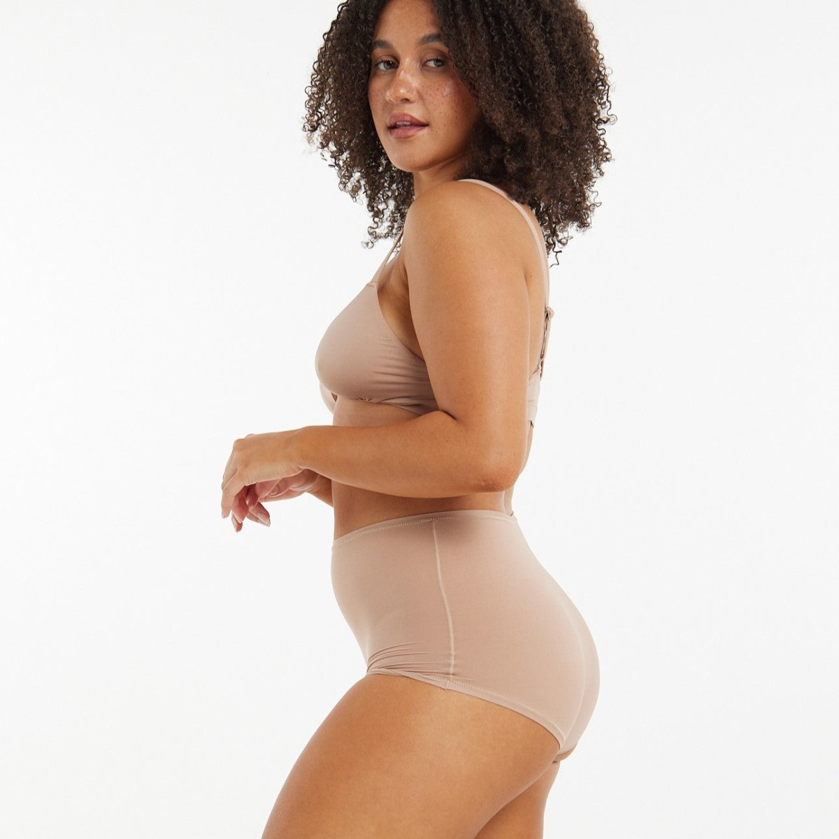 High-Rise Boyleg - Super Stretch - Latte - Peach Underwear