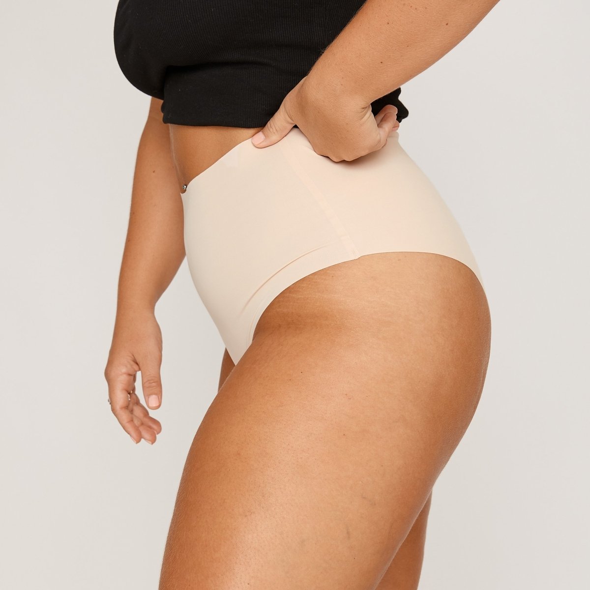 High-Rise Cheeky - Buttermilk - Peach Underwear