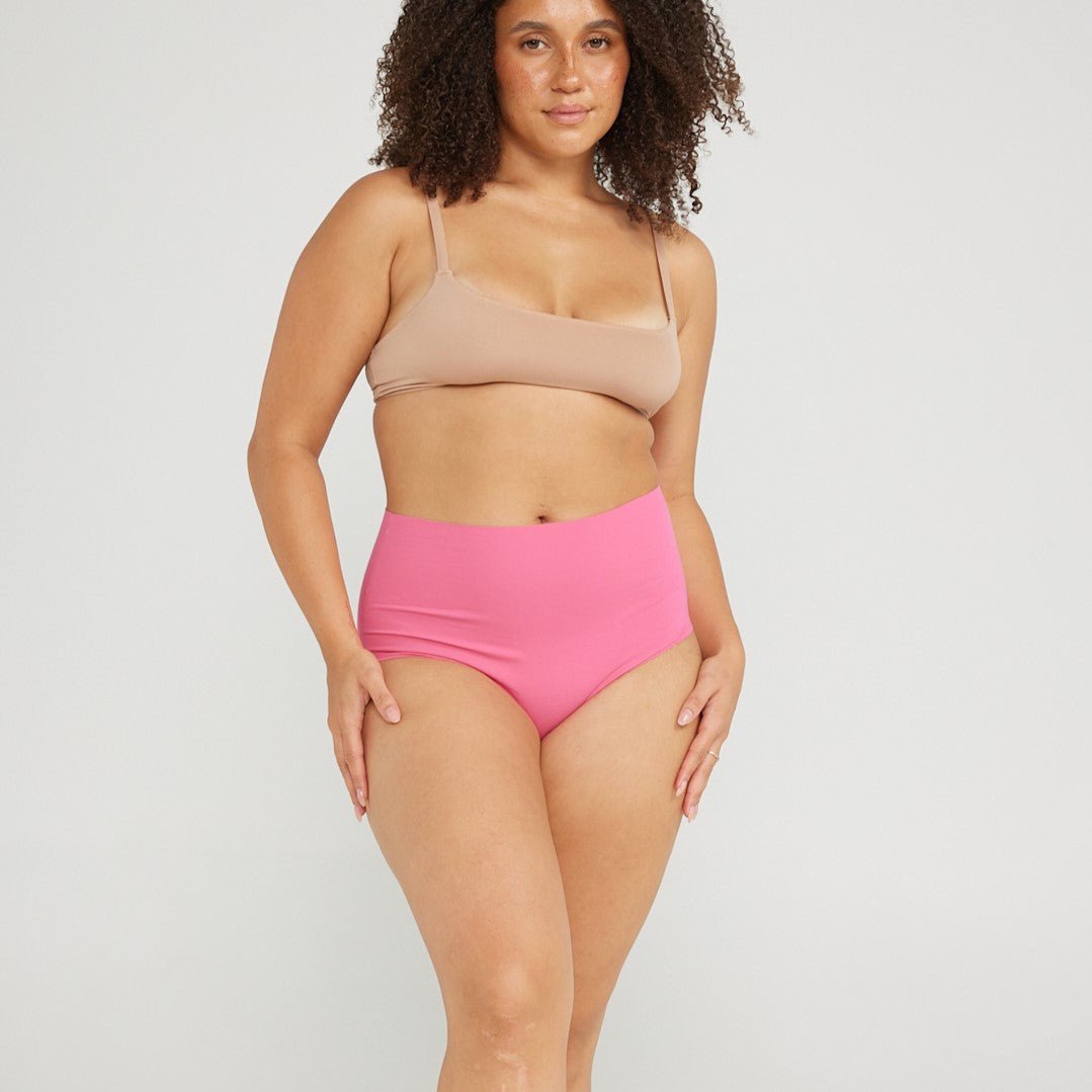 High-Rise Cheeky - Seamless Cotton - Confetti - Peach Underwear