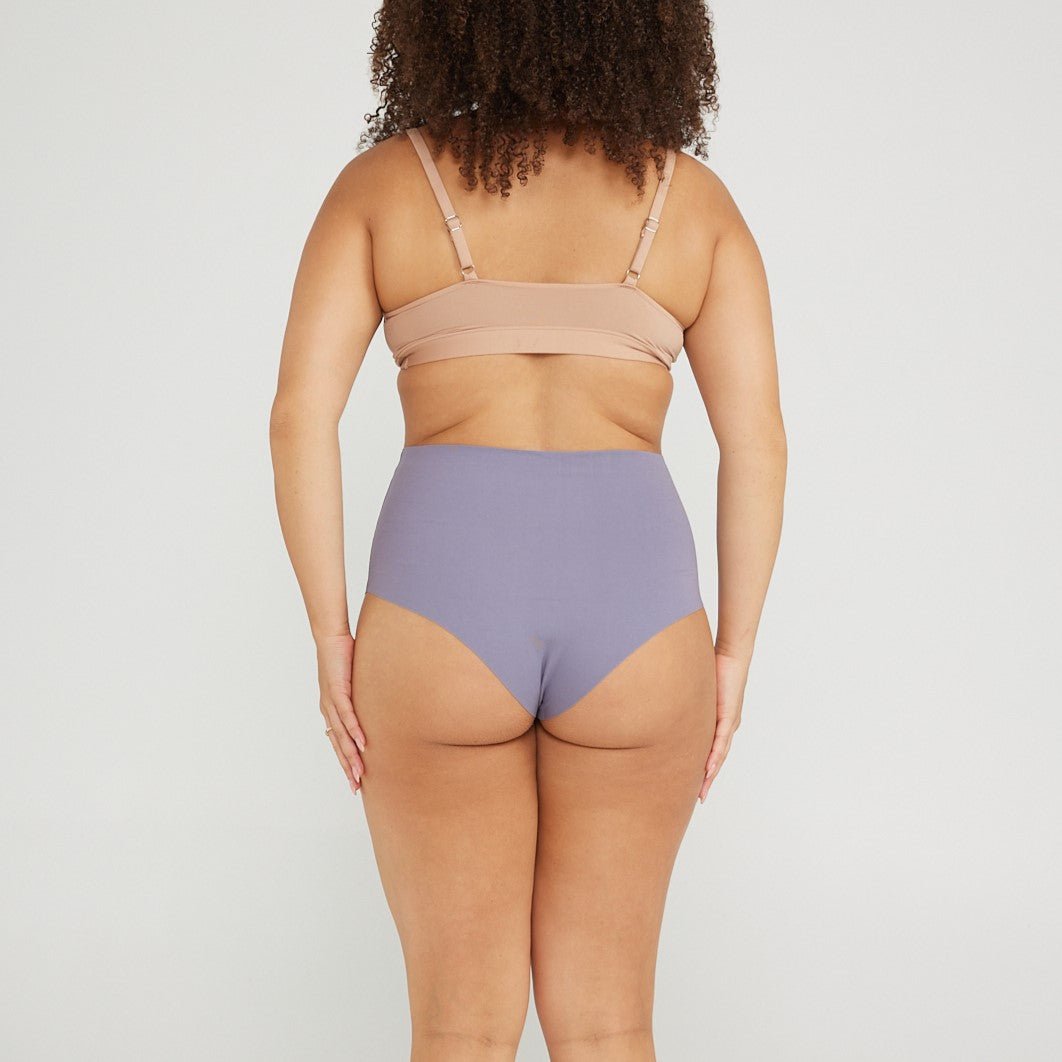 High-Rise Cheeky - Seamless Cotton - Ocean - Peach Underwear