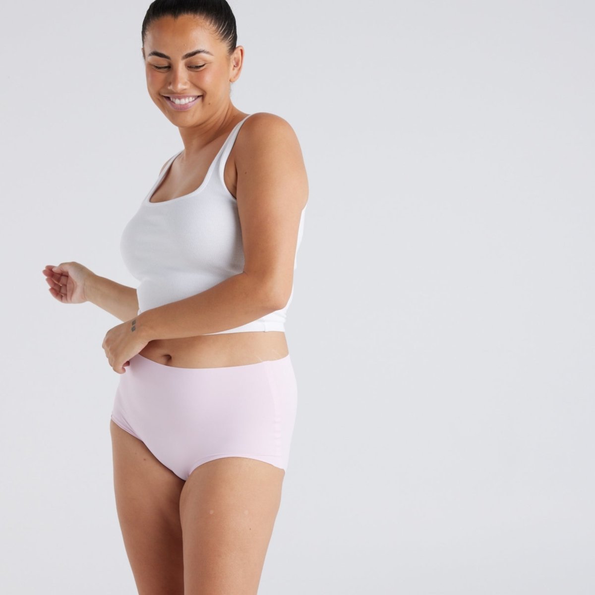 High-Rise Full Brief - Seamless Ultrasmooth - Fairy Floss - Peach Underwear