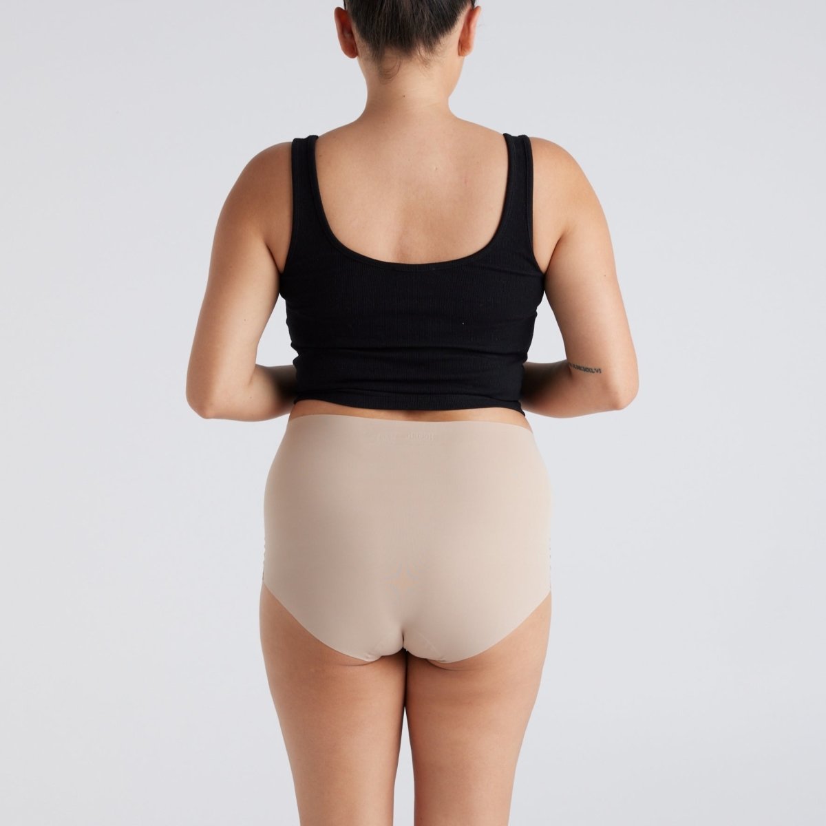 High-Rise Full Brief - Seamless Ultrasmooth - Latte - Peach Underwear