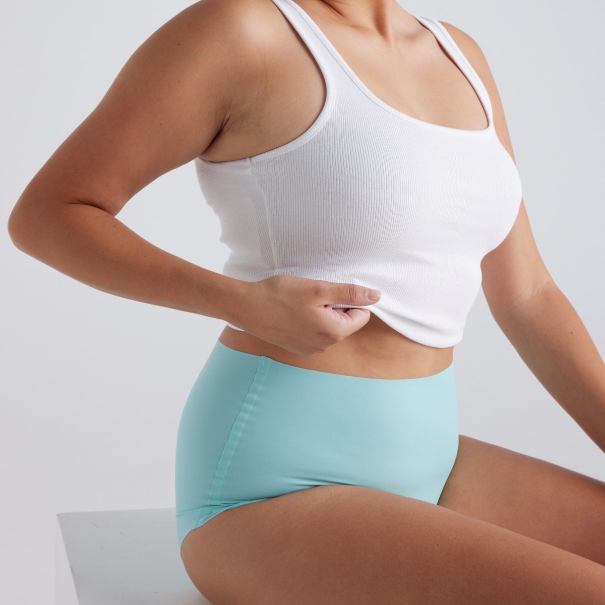 High-Rise Full Brief - Seamless Ultrasmooth - Sea Foam - Peach Underwear