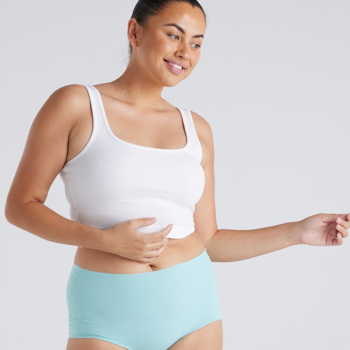 High-Rise Full Brief - Seamless Ultrasmooth - Sea Foam - Peach Underwear