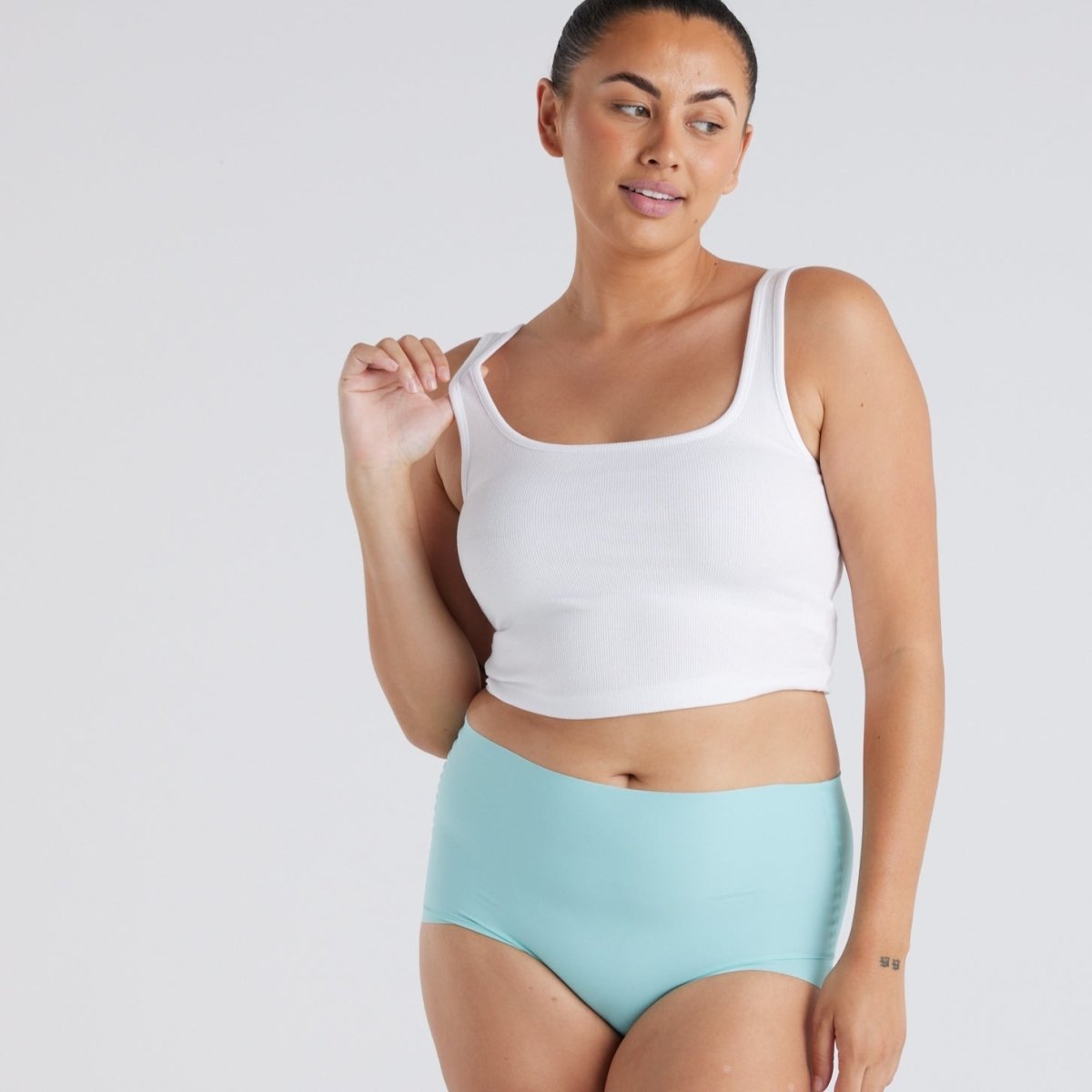 High-Rise Full Brief - Seamless Ultrasmooth - Sea Foam - Peach Underwear