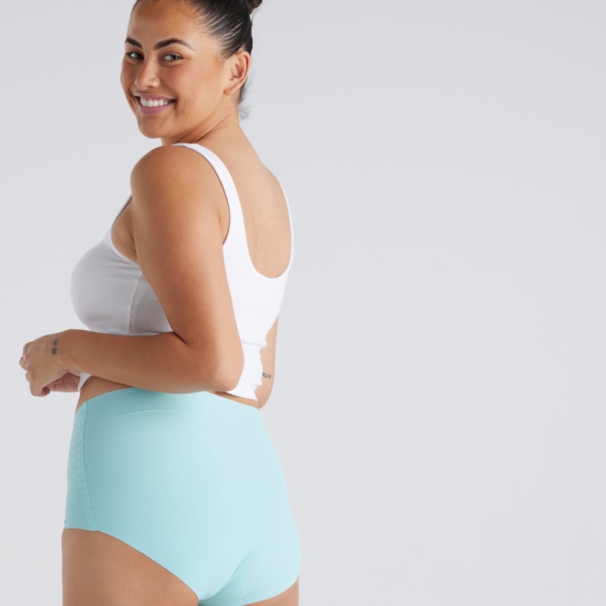 High-Rise Full Brief - Seamless Ultrasmooth - Sea Foam - Peach Underwear