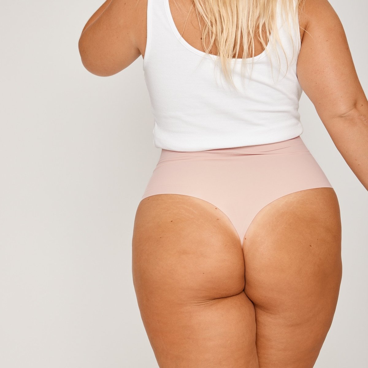 High-Rise Thong - Luna - Peach Underwear