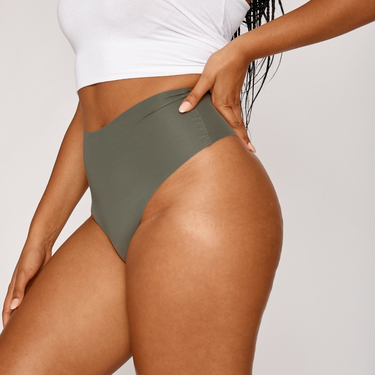 High-Rise Thong - Rio - Peach Underwear