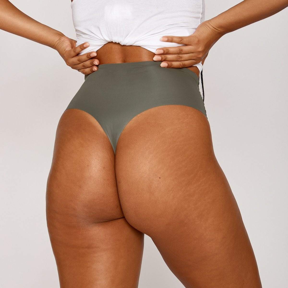 High-Rise Thong - Rio - Peach Underwear