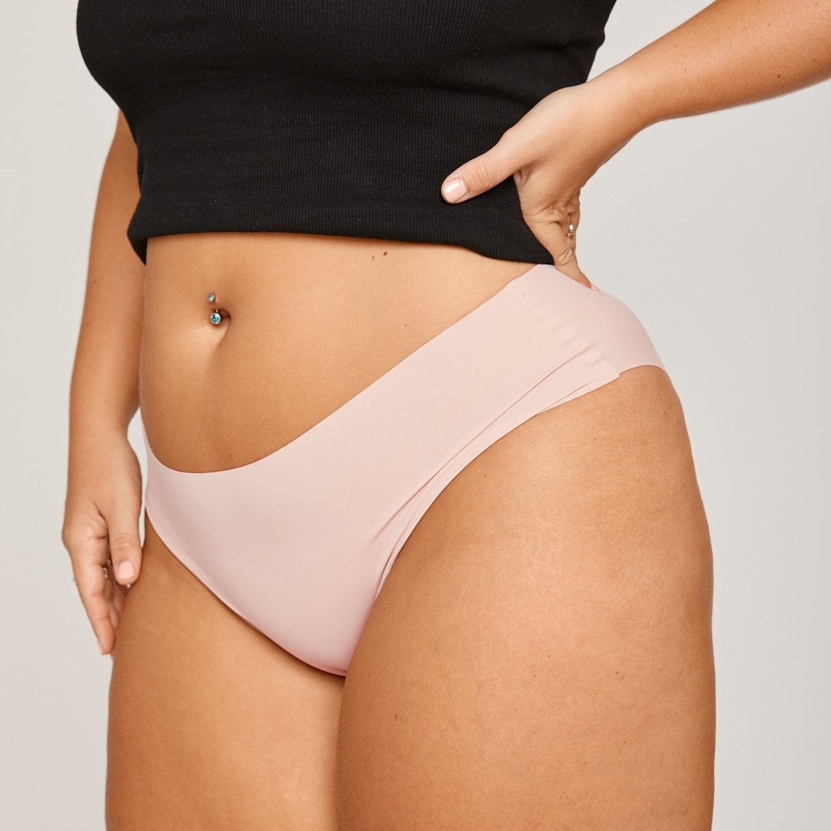 Mid-Rise Bikini Brief - Luna - Peach Underwear
