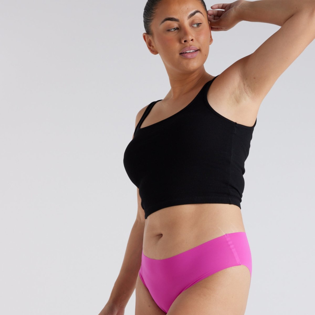Mid-Rise Bikini Brief - Seamless Ultrasmooth - Pink Fizz - Peach Underwear