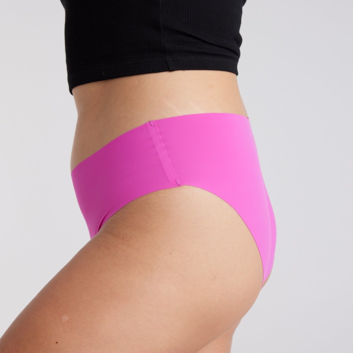 Mid-Rise Bikini Brief - Seamless Ultrasmooth - Pink Fizz - Peach Underwear