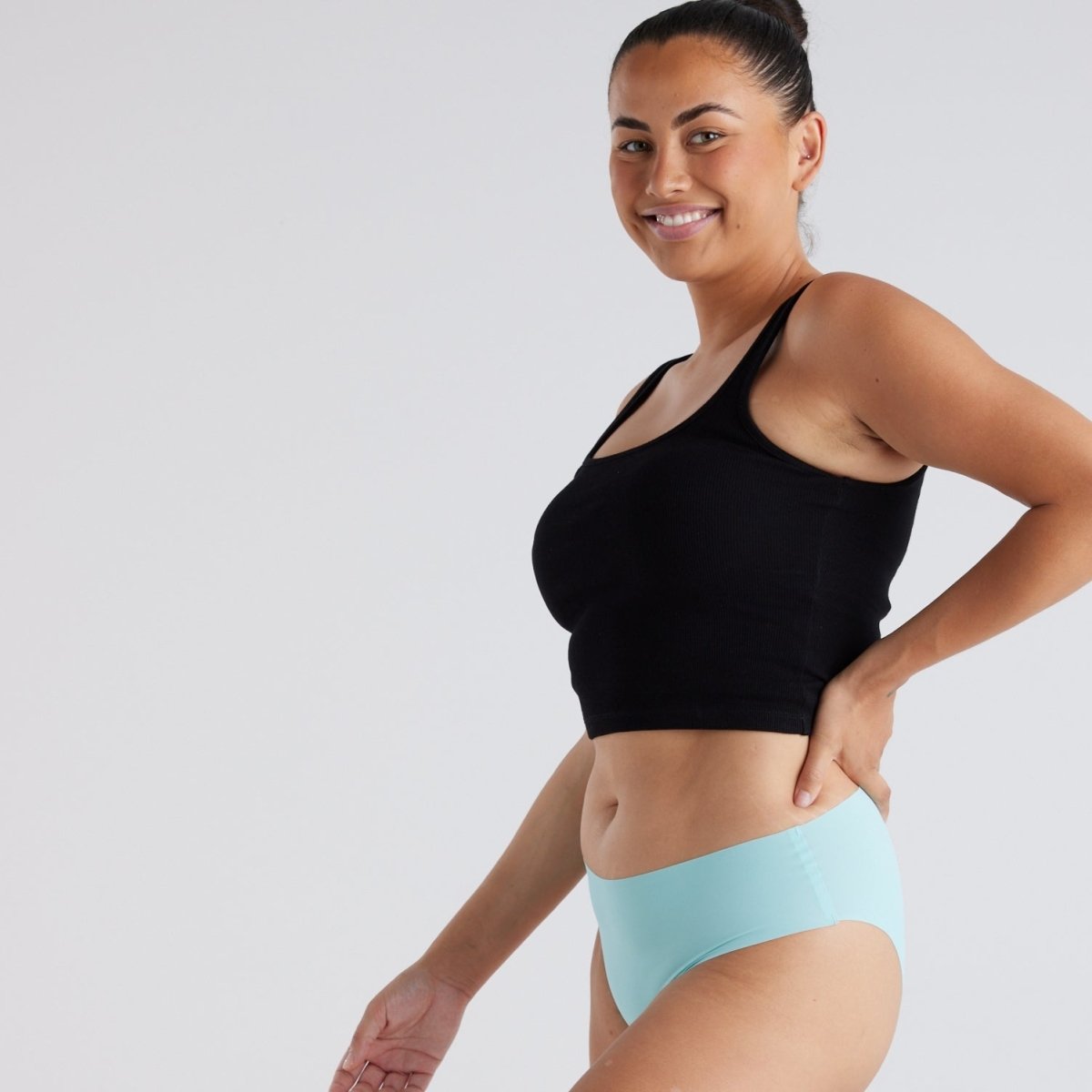 Mid-Rise Bikini Brief - Seamless Ultrasmooth - Sea Foam - Peach Underwear
