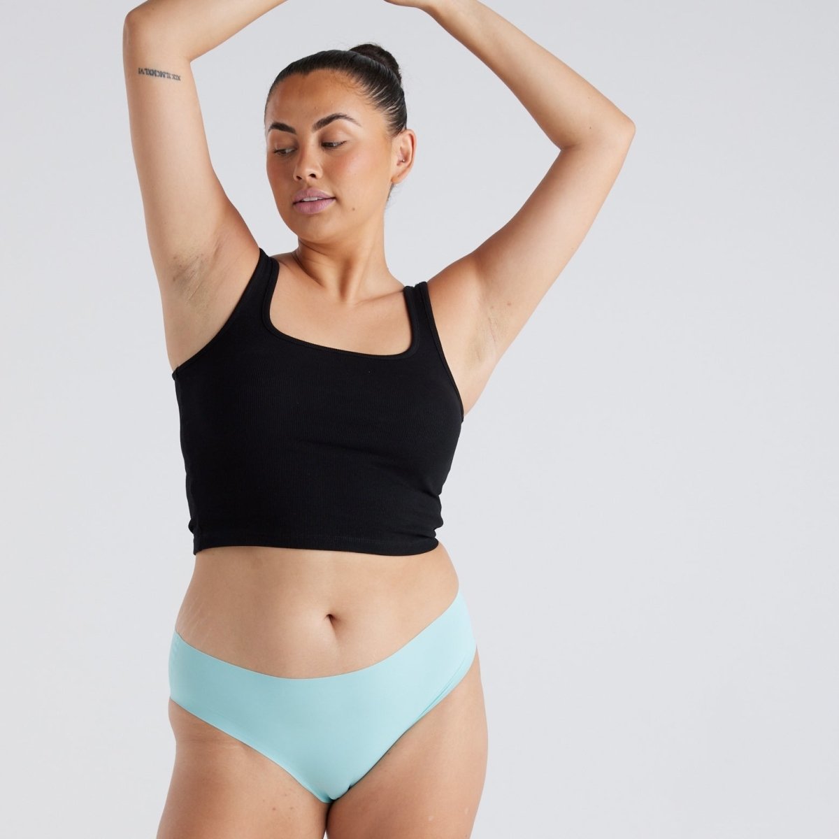 Mid-Rise Bikini Brief - Seamless Ultrasmooth - Sea Foam - Peach Underwear