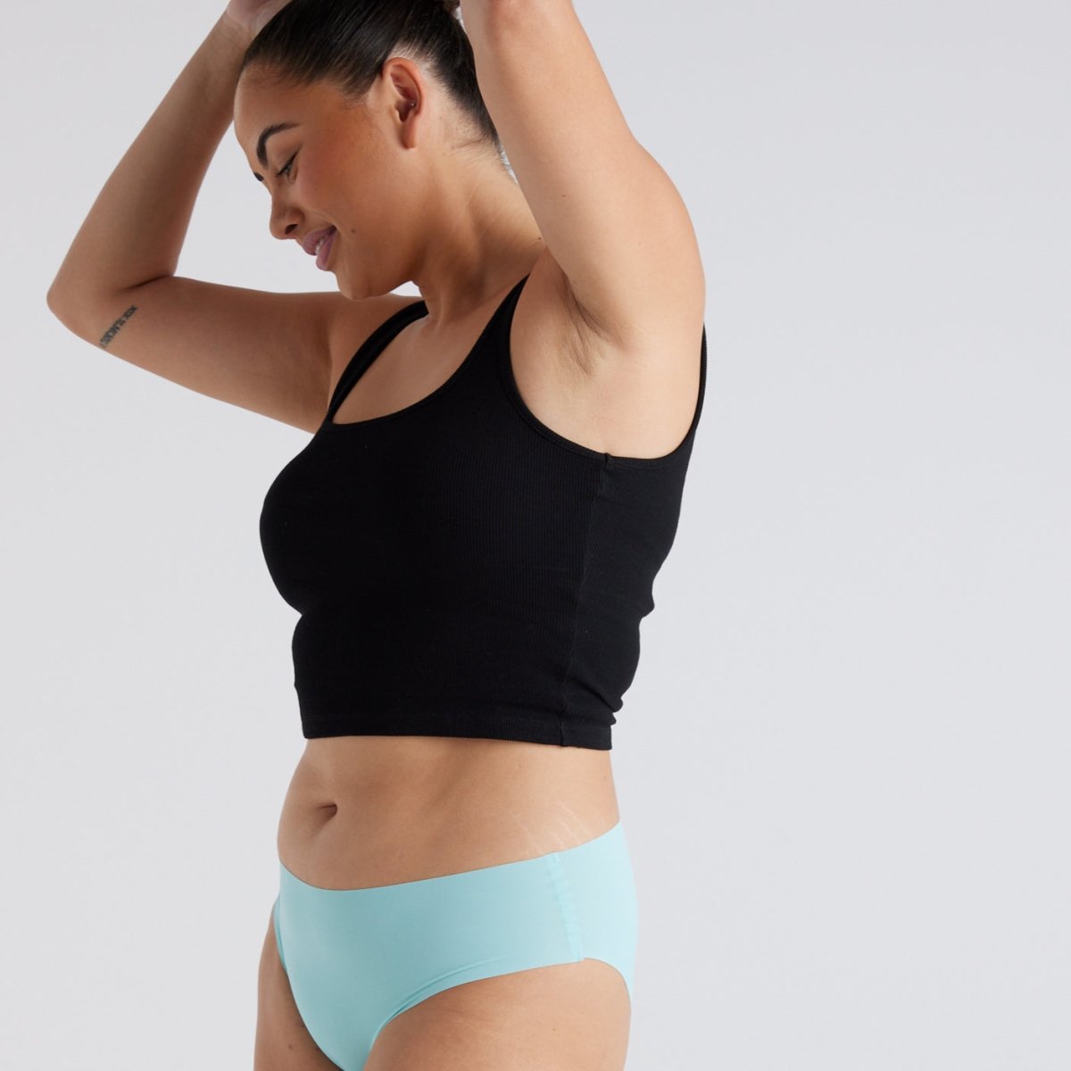 Mid-Rise Bikini Brief - Seamless Ultrasmooth - Sea Foam - Peach Underwear