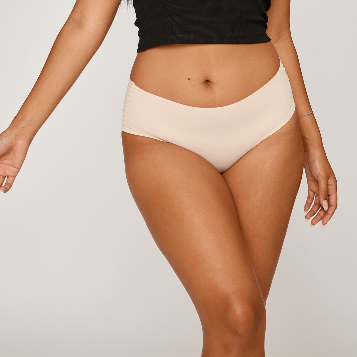 Mid-Rise Cheeky - Buttermilk - Peach Underwear