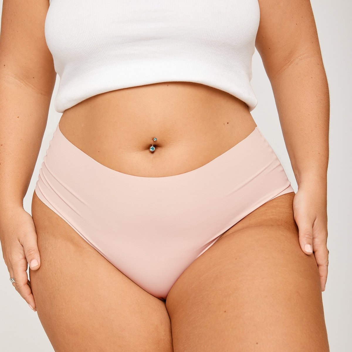 Mid-Rise Cheeky - Luna - Peach Underwear