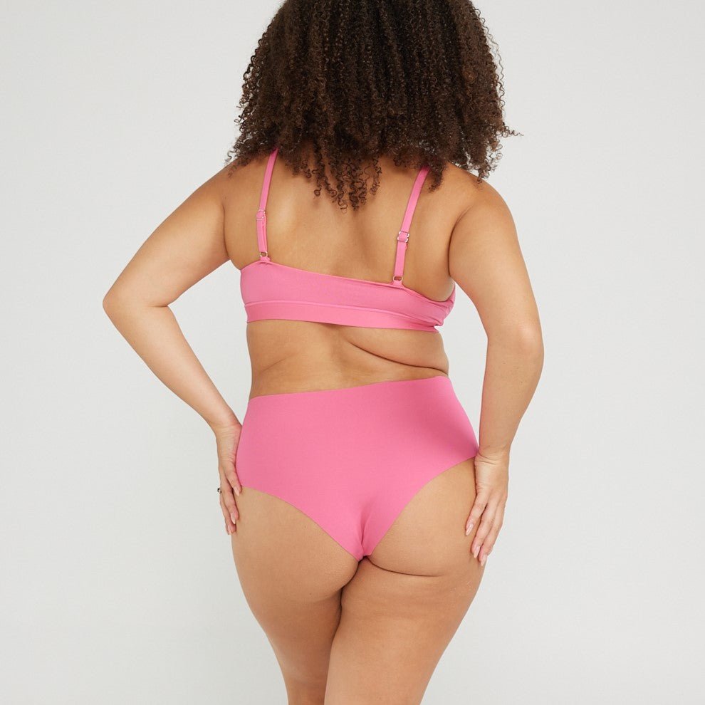 Mid-Rise Cheeky - Seamless Cotton - Confetti - Peach Underwear