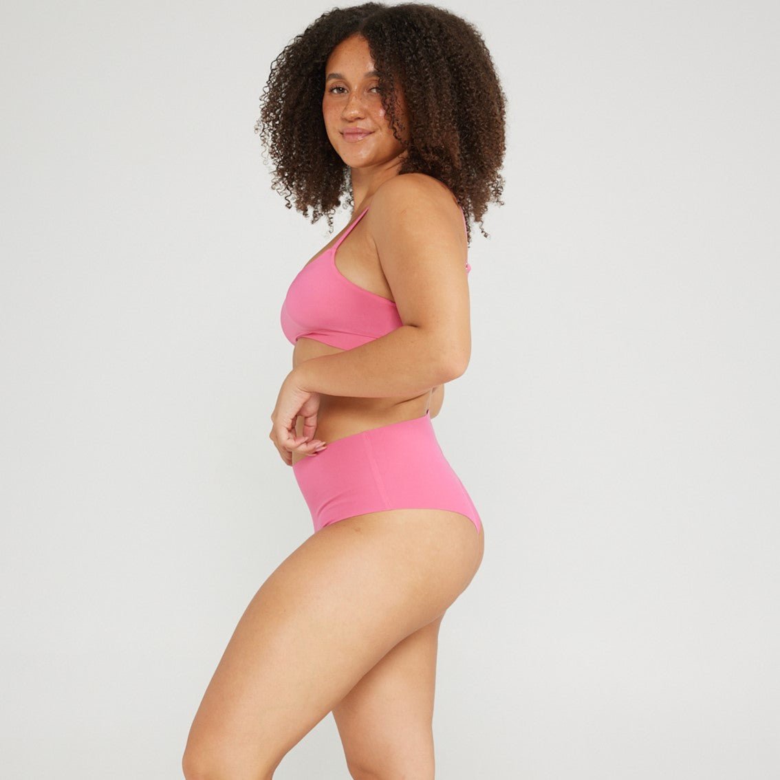 Mid-Rise Cheeky - Seamless Cotton - Confetti - Peach Underwear