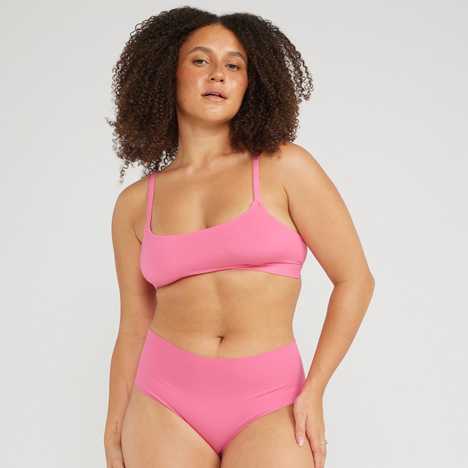 Mid-Rise Cheeky - Seamless Cotton - Confetti - Peach Underwear