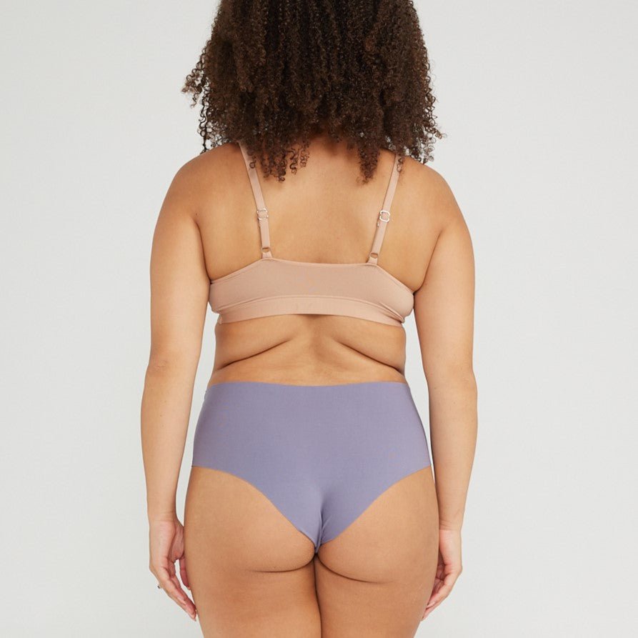 Mid-Rise Cheeky - Seamless Cotton - Ocean - Peach Underwear
