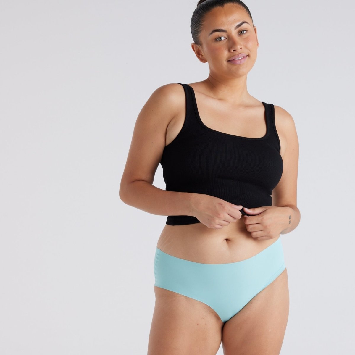 Mid-Rise Cheeky - Seamless Ultrasmooth - Sea Foam - Peach Underwear