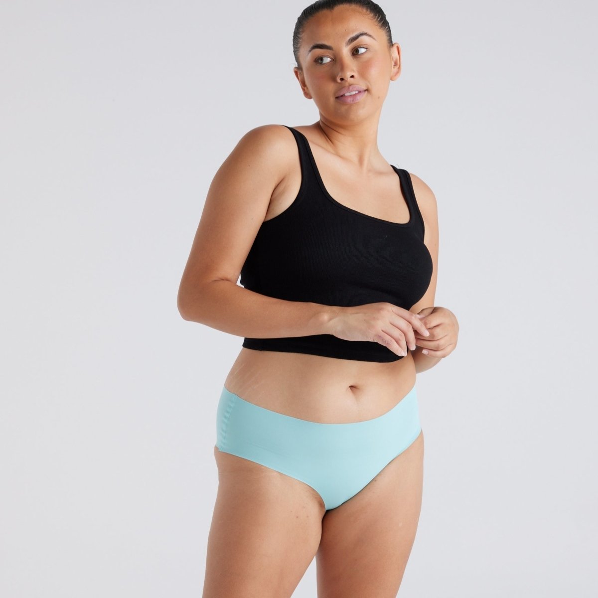 Mid-Rise Cheeky - Seamless Ultrasmooth - Sea Foam - Peach Underwear