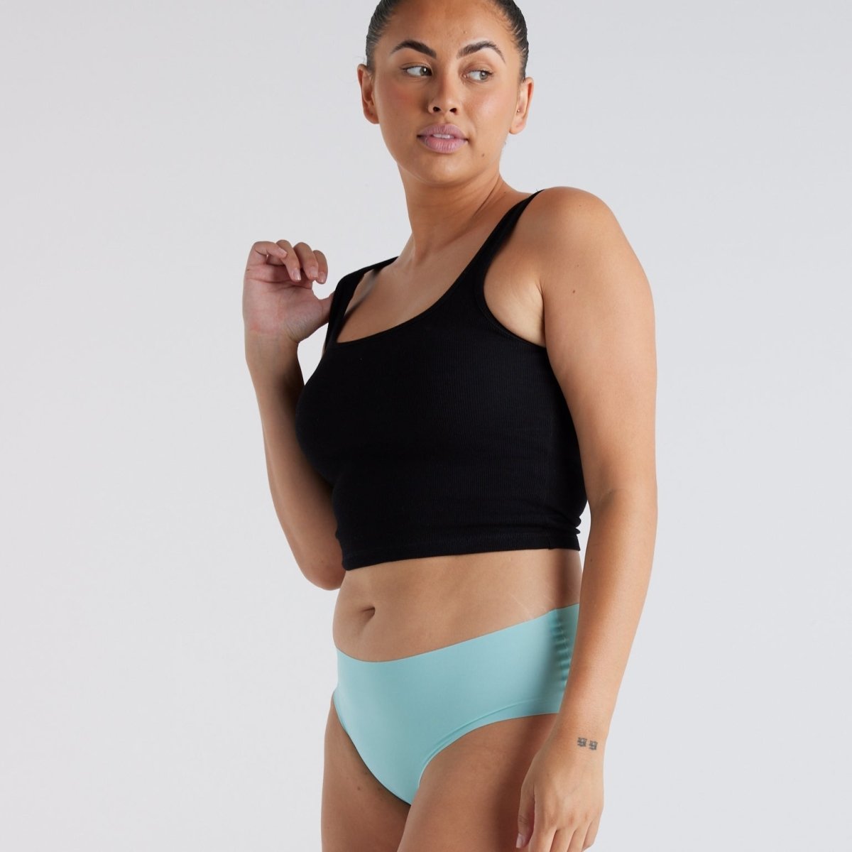 Mid-Rise Cheeky - Seamless Ultrasmooth - Sea Foam - Peach Underwear