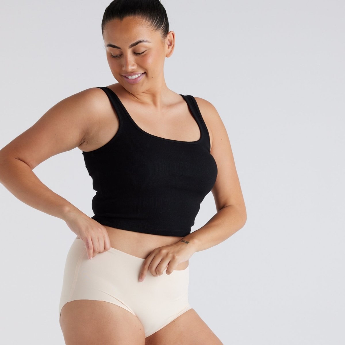 Mid-Rise Full Brief - Seamless Ultrasmooth - Buttermilk - Peach Underwear