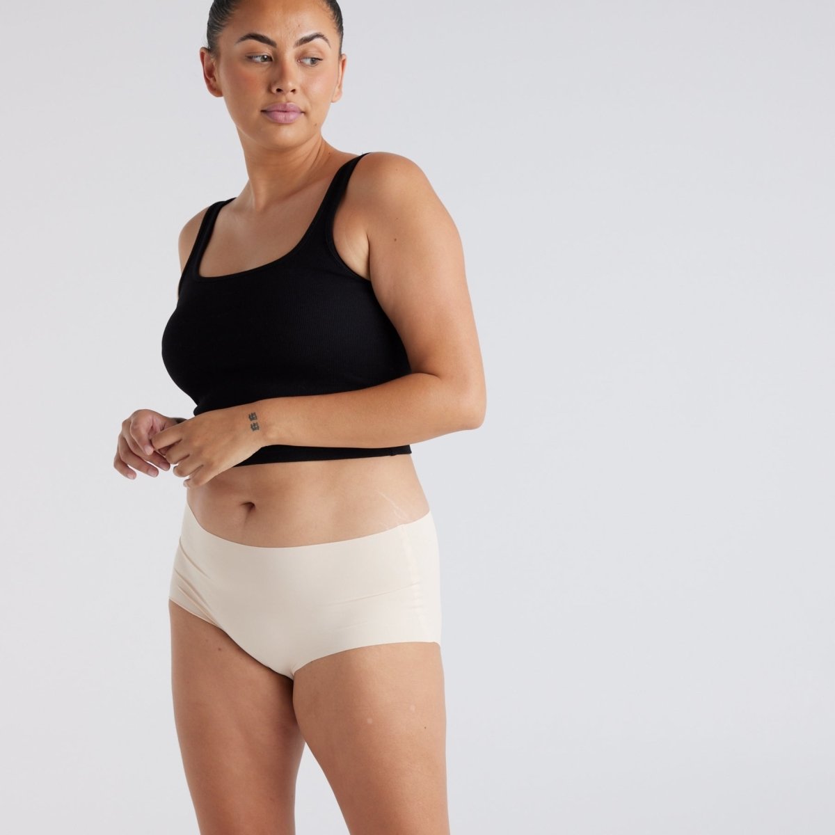 Mid-Rise Full Brief - Seamless Ultrasmooth - Buttermilk - Peach Underwear