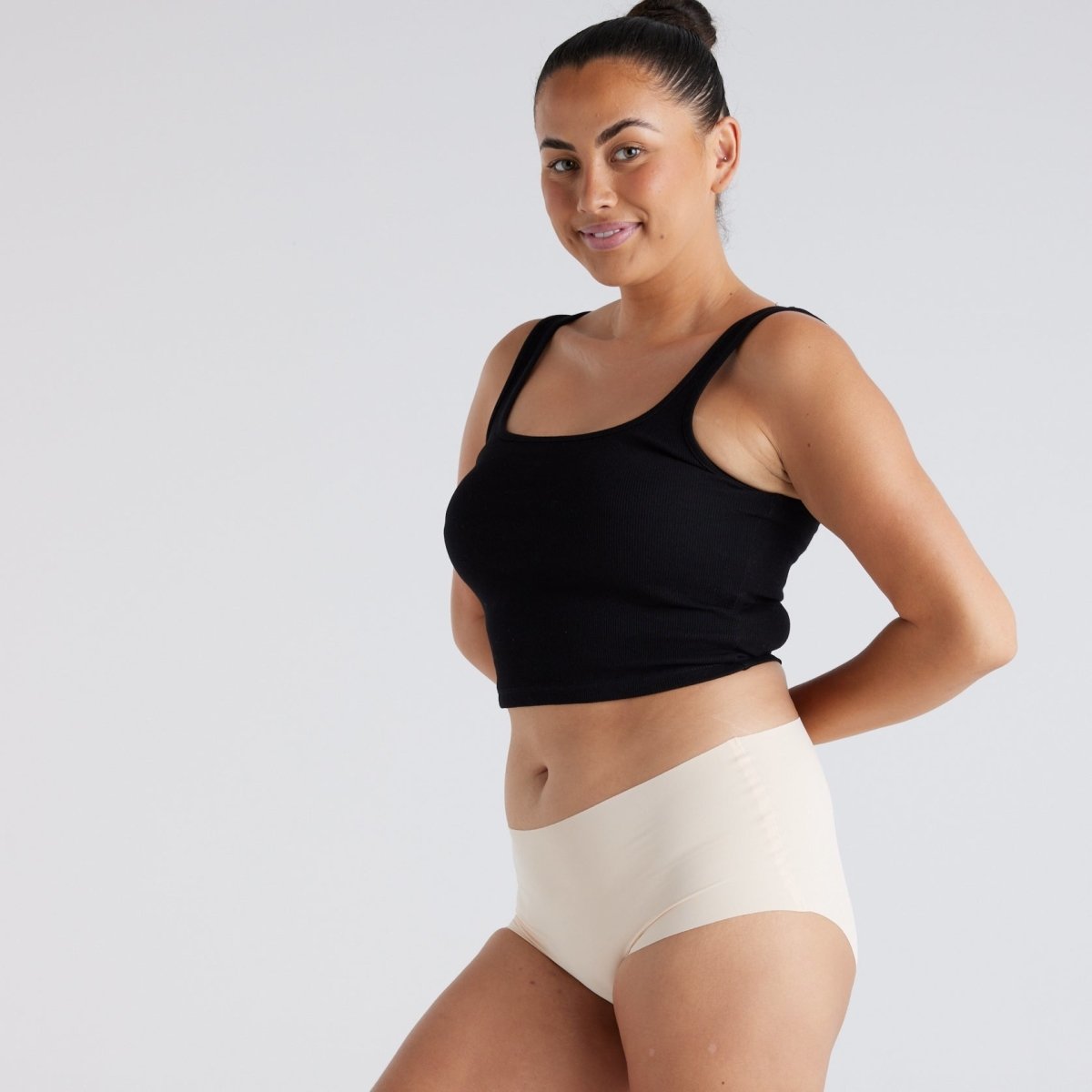 Mid-Rise Full Brief - Seamless Ultrasmooth - Buttermilk - Peach Underwear