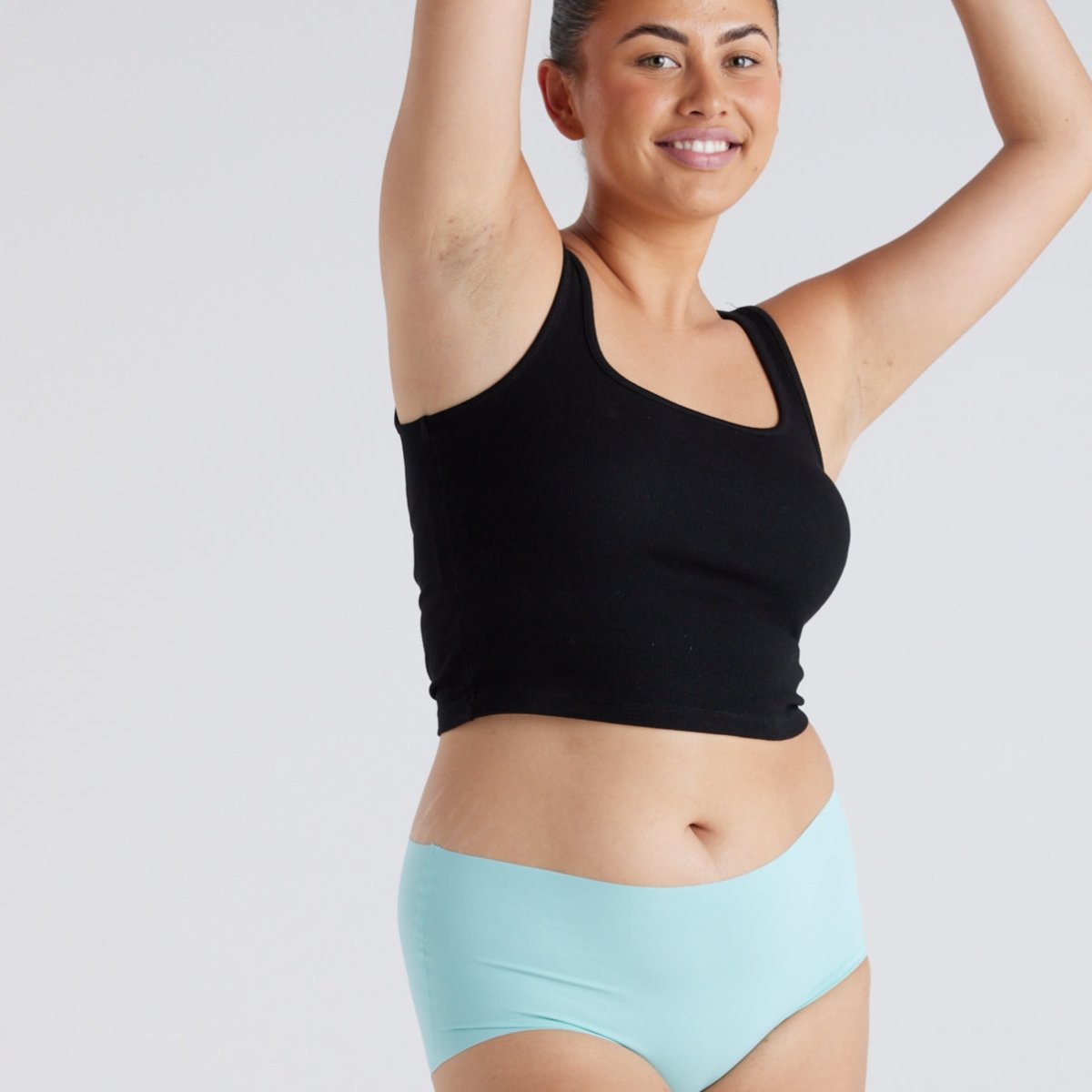 Mid-Rise Full Brief - Seamless Ultrasmooth - Sea Foam - Peach Underwear
