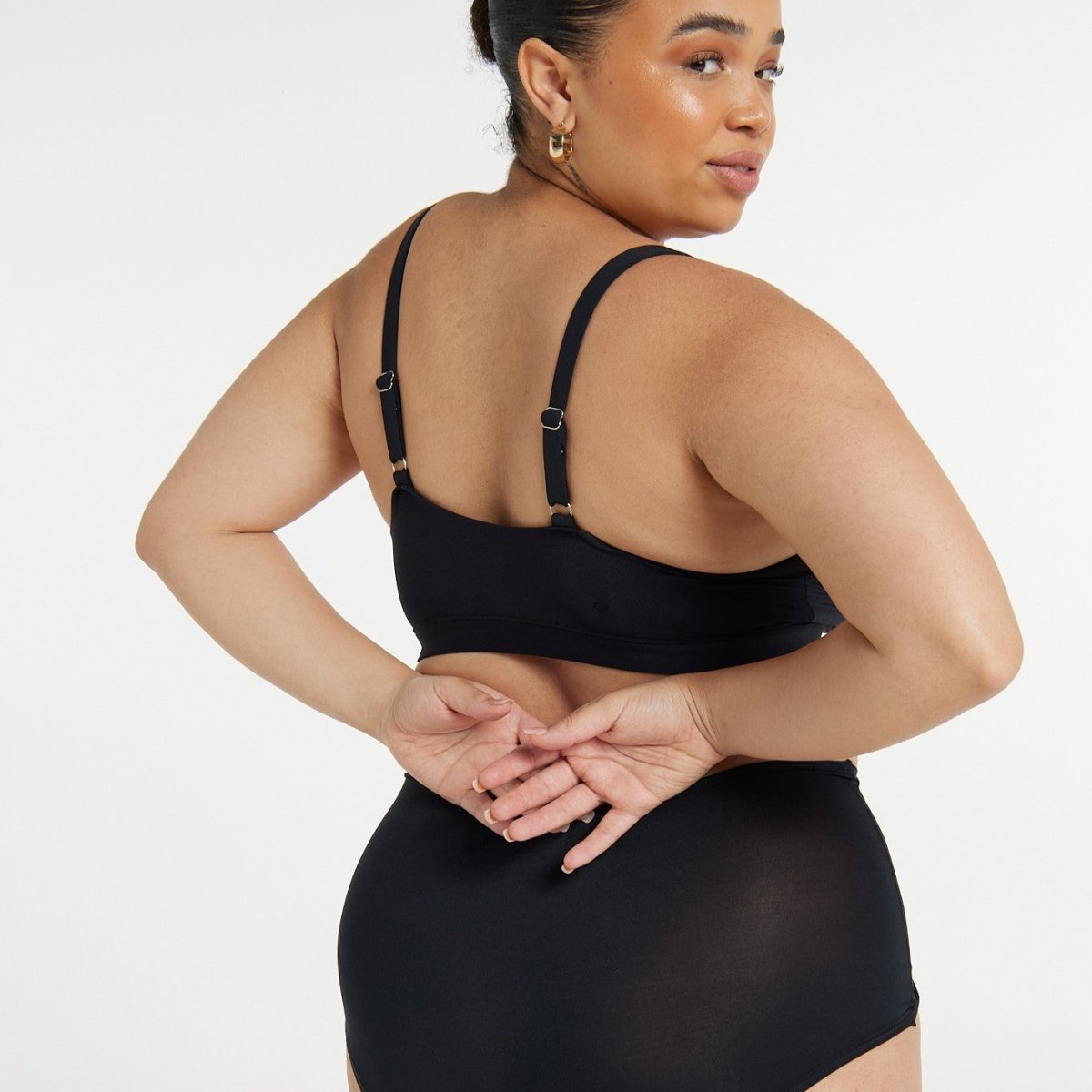Scoop Bralette - Super Stretch - Black - Peach Underwear