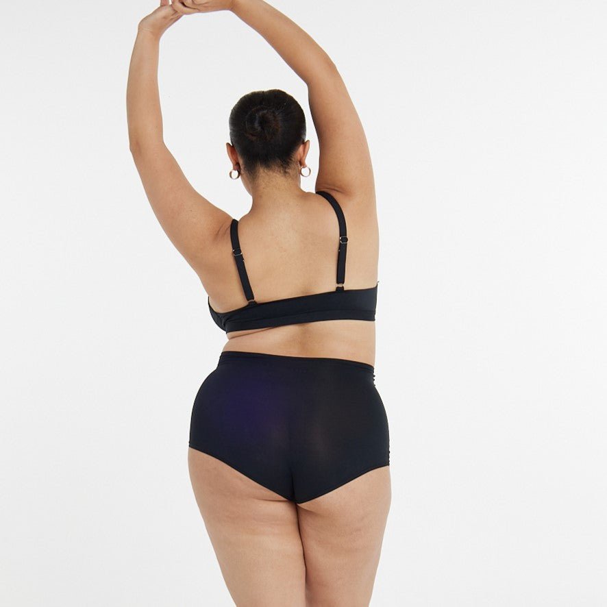 Triangle Bralette - Super Stretch - Black - Peach Underwear